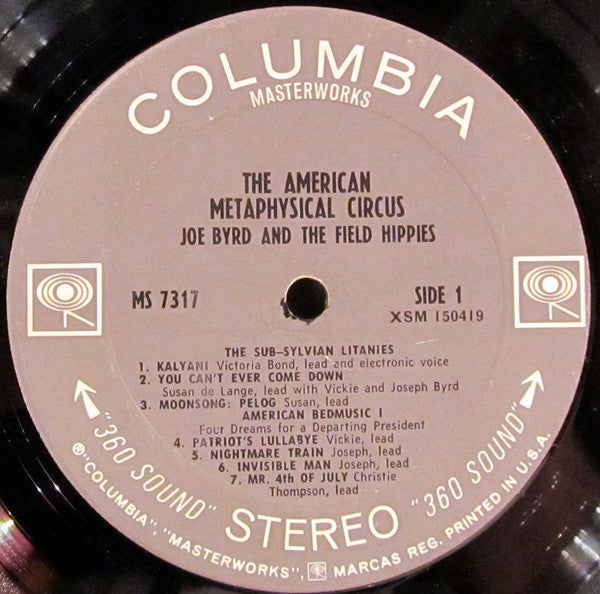 Joe Byrd And The Field Hippies : The American Metaphysical Circus (LP, Album, Ter)