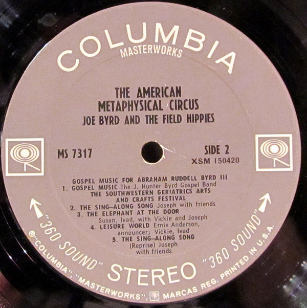 Joe Byrd And The Field Hippies : The American Metaphysical Circus (LP, Album, Ter)