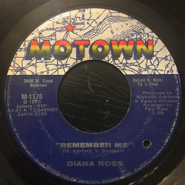 Diana Ross : Remember Me / How About You (7", Single)