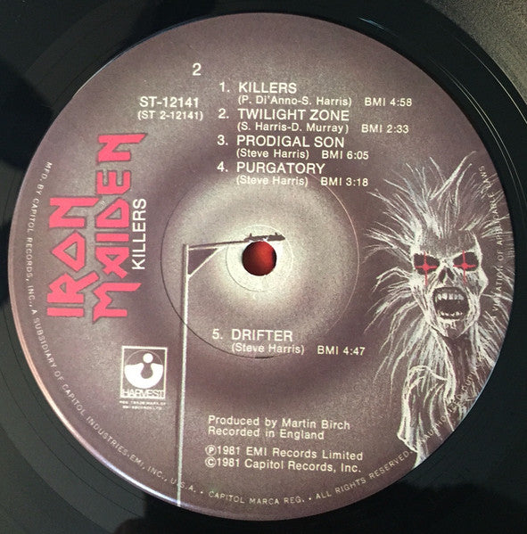 Iron Maiden : Killers (LP, Album, Win)