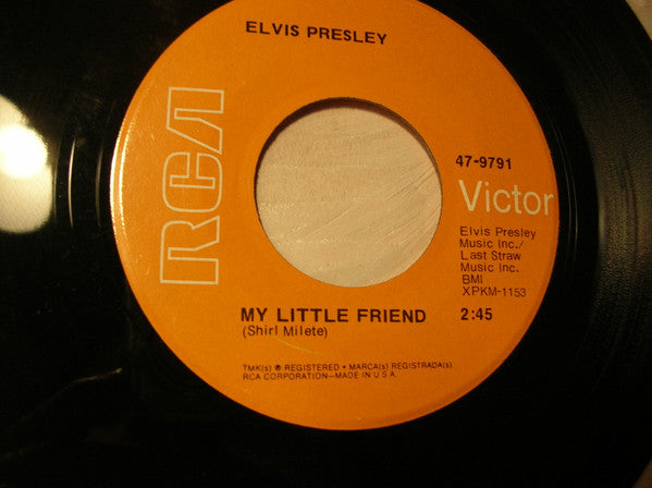 Elvis Presley : Kentucky Rain / My Little Friend (7", Single, Roc)