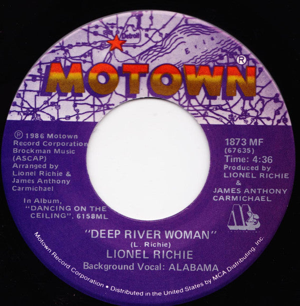 Lionel Richie : Ballerina Girl / Deep River Woman (7", Single, M25)