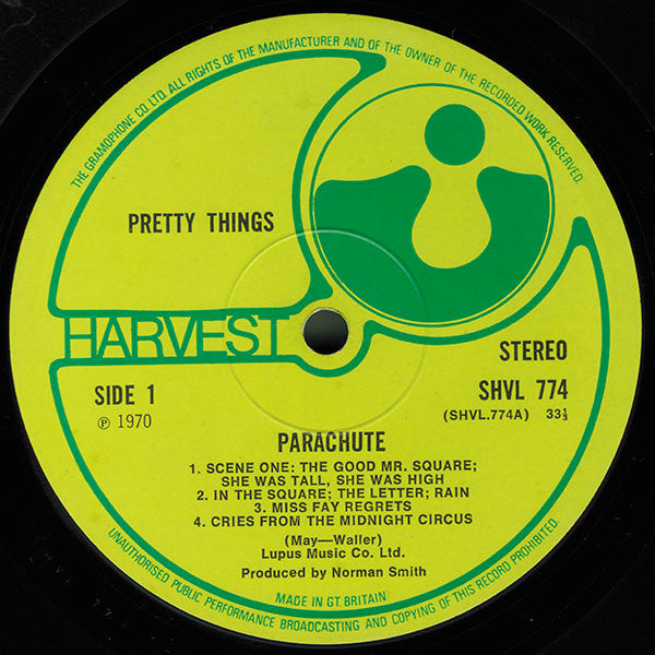 The Pretty Things : Parachute (LP, Album)
