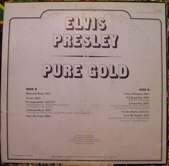 Elvis Presley : Pure Gold (LP, Comp, RE)