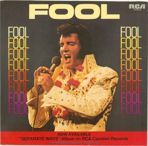 Elvis Presley : Fool / Steamroller Blues (7", Single, Ind)