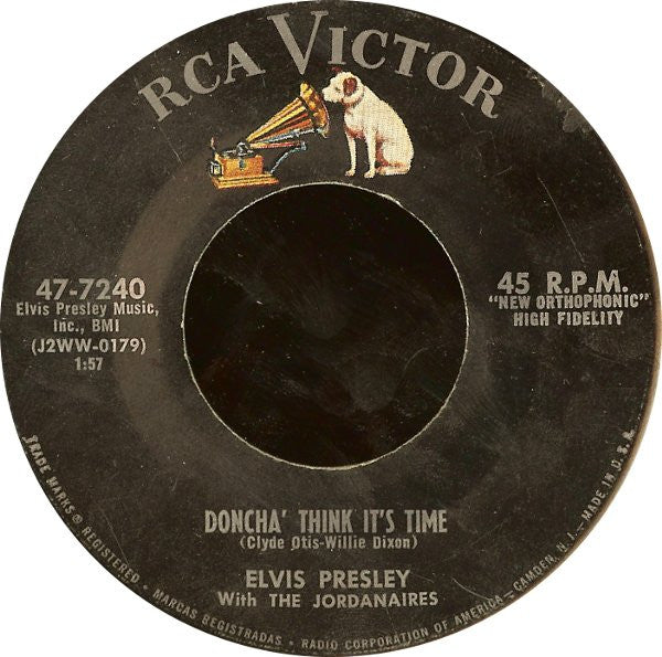 Elvis Presley : Wear My Ring Around Your Neck / Doncha' Think It's Time (7", Single, Roc)