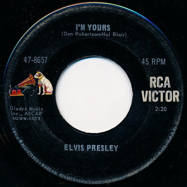 Elvis Presley : I'm Yours / (It's A) Long Lonely Highway (7", Single, Roc)