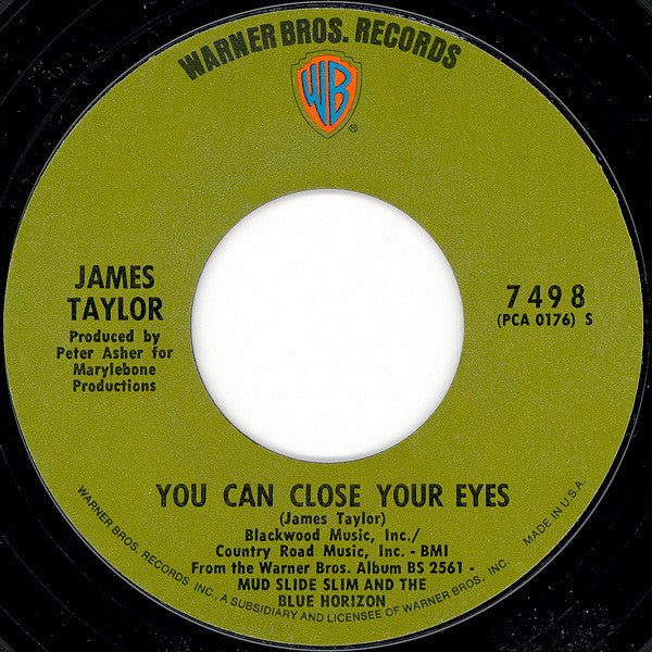 James Taylor (2) : You've Got A Friend / You Can Close Your Eyes (7", Single, Pit)