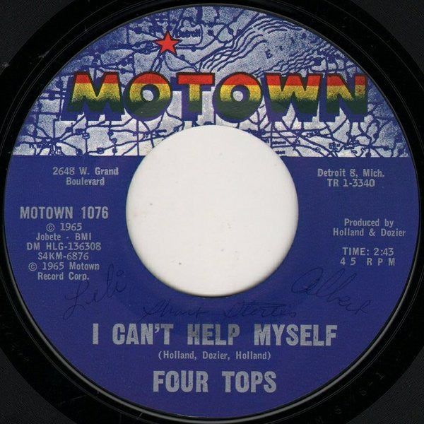 Four Tops : I Can't Help Myself  (7", Single, Styrene)