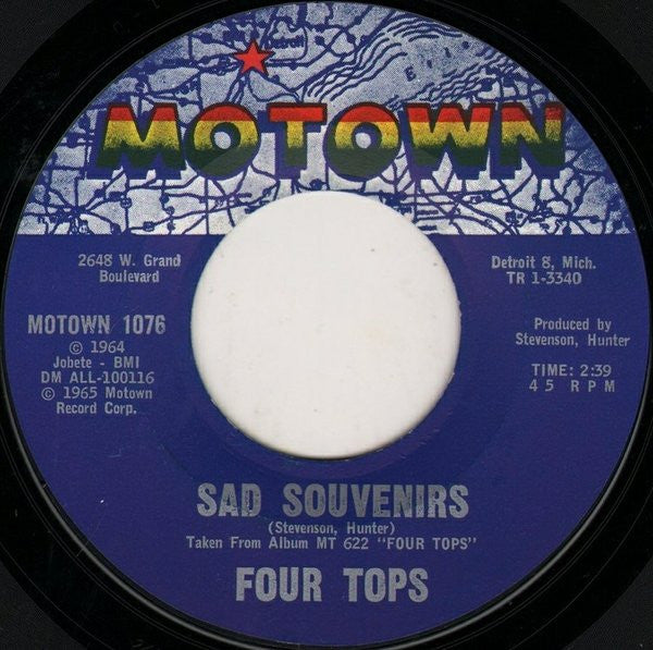 Four Tops : I Can't Help Myself  (7", Single, Styrene)