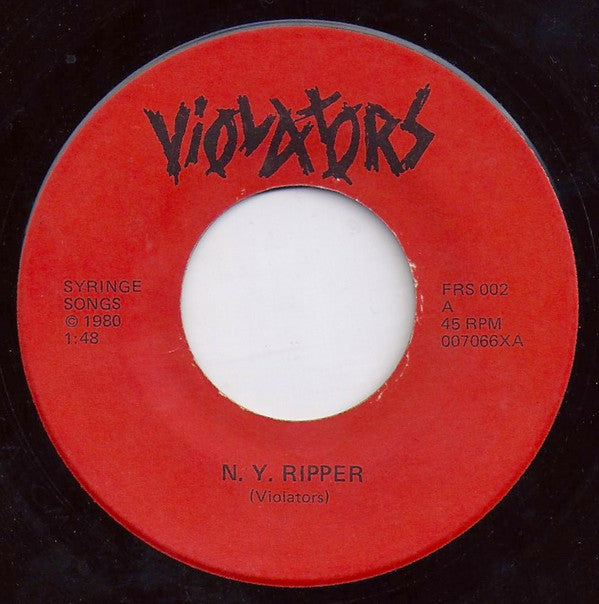 Violators (4) : N.Y. Ripper (7", Single)