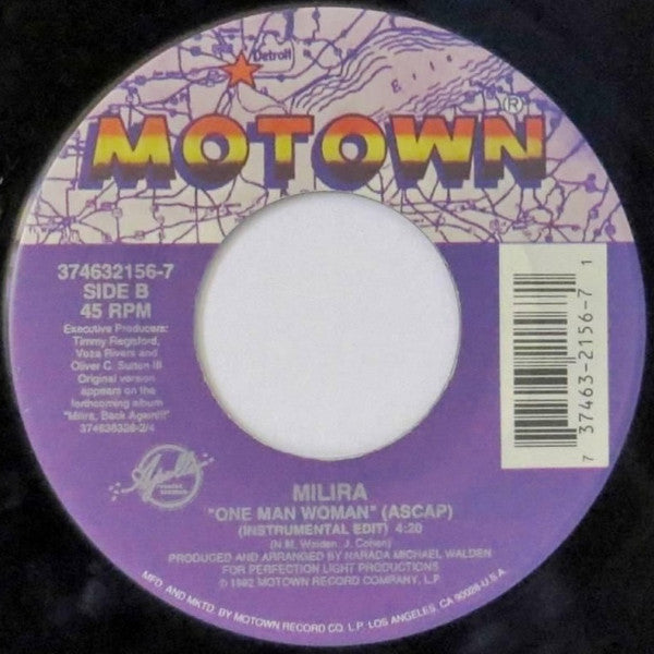 Milira : One Man Woman (7", Single)