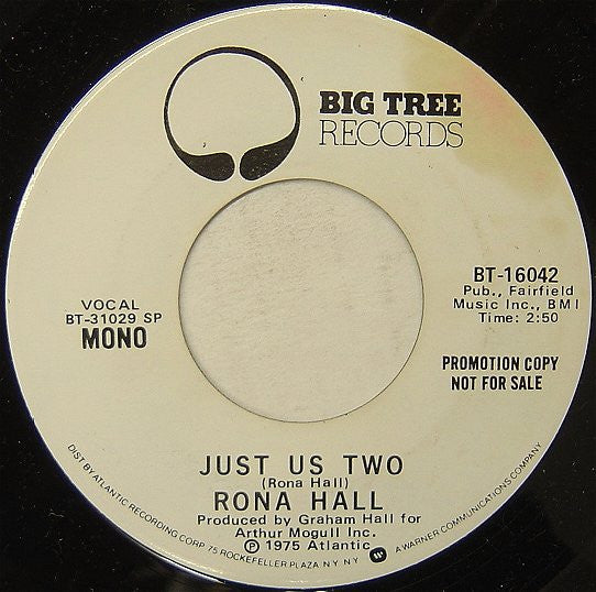 Rona Hall : Just Us Two (7", Promo, Spe)