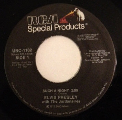 Elvis Presley : Such A Night / The Elvis Medley (7")
