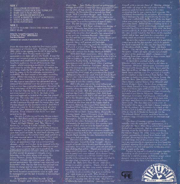 Elvis Presley, Scotty Moore And Bill Black (2) : The First Year (LP)