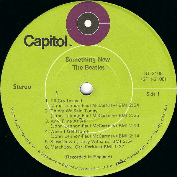 The Beatles : Something New (LP, Album, RE, Win)