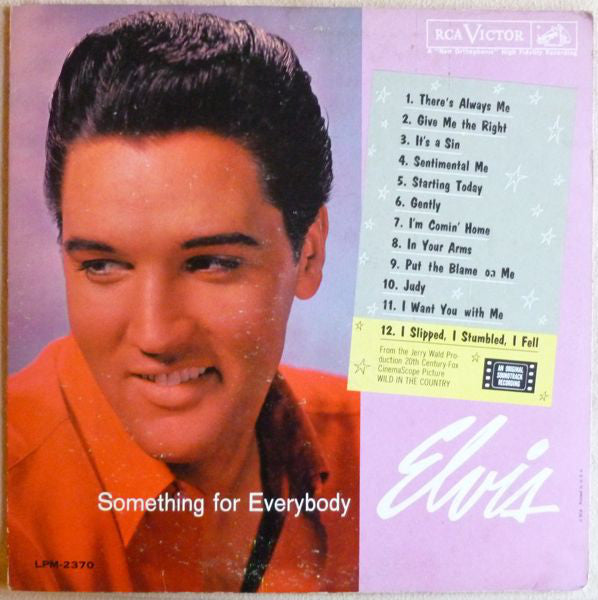 Elvis Presley : Something For Everybody (LP, Album, Mono, Roc)
