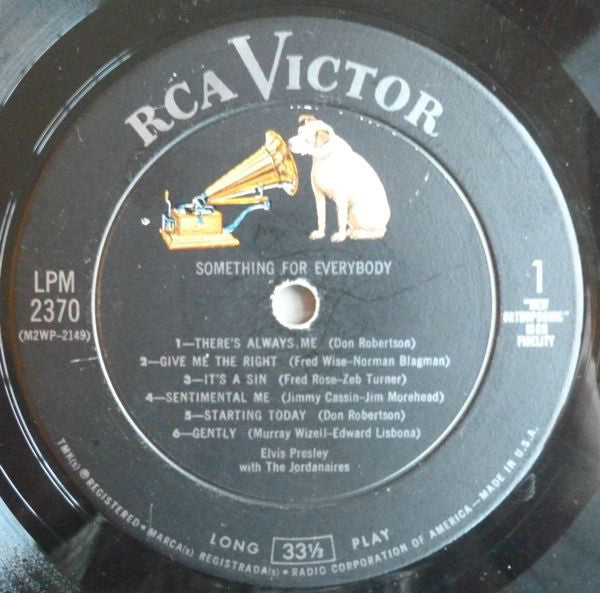 Elvis Presley : Something For Everybody (LP, Album, Mono, Roc)