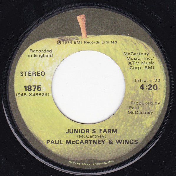 Wings (2) : Junior's Farm (7", Single, Los)