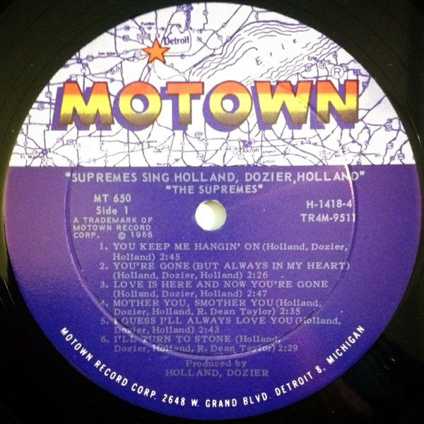 The Supremes : The Supremes Sing Holland•Dozier•Holland (LP, Album, Mono, Roc)