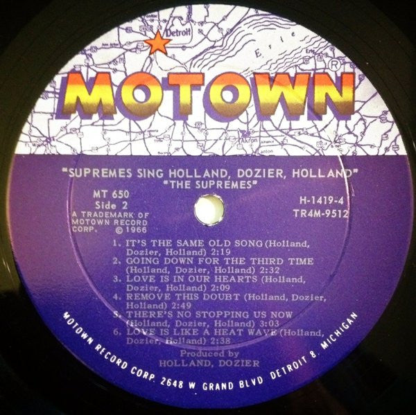 The Supremes : The Supremes Sing Holland•Dozier•Holland (LP, Album, Mono, Roc)