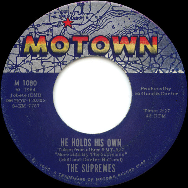 The Supremes : Nothing But Heartaches / He Holds His Own (7", Roc)