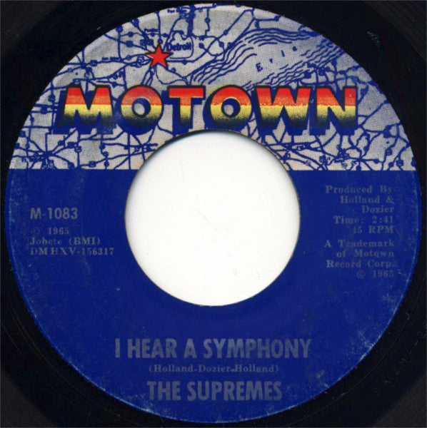 The Supremes : I Hear A Symphony / Who Could Ever Doubt My Love (7", Single, Mono, ARP)