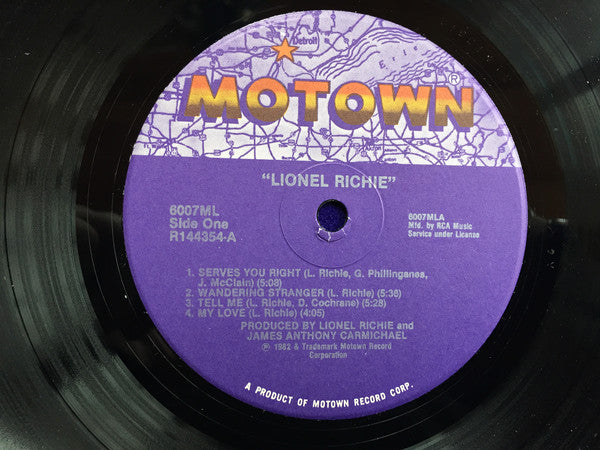Lionel Richie : Lionel Richie (LP, Album, Club)