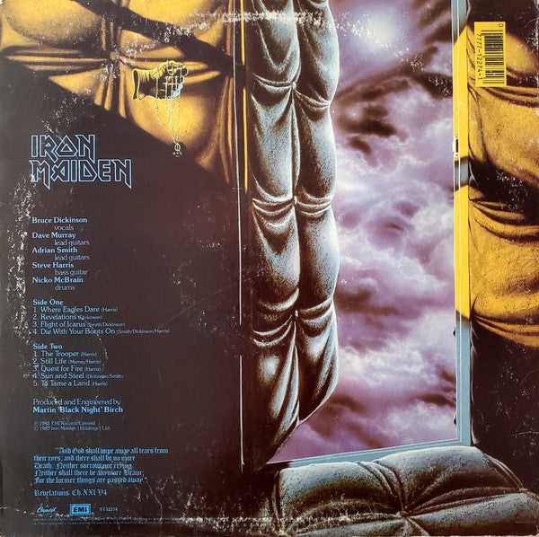 Iron Maiden : Piece Of Mind (LP, Album, Win)