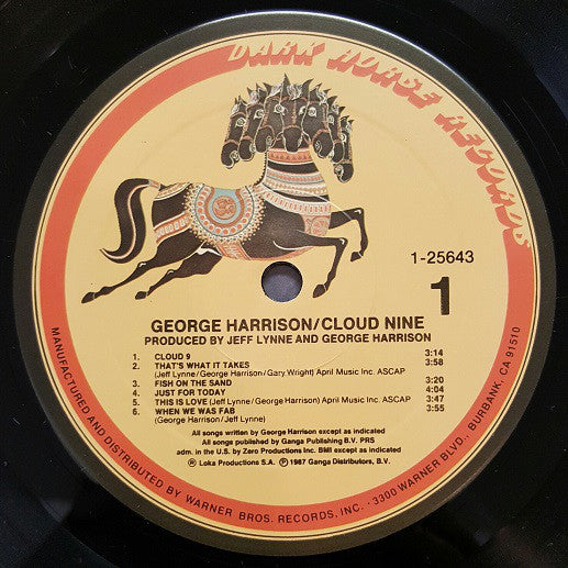 George Harrison : Cloud Nine (LP, Album)