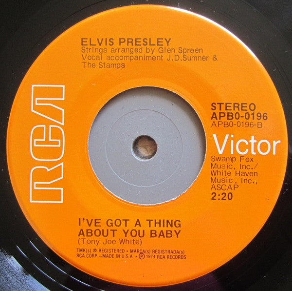 Elvis Presley : Take Good Care Of Her / I've Got A Thing About You Baby (7", Single, Hol)