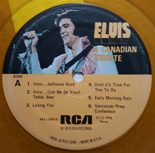 Elvis Presley : A Canadian Tribute (LP, Comp, Gol)