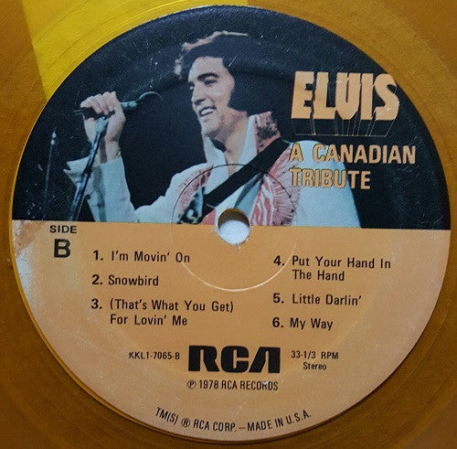 Elvis Presley : A Canadian Tribute (LP, Comp, Gol)
