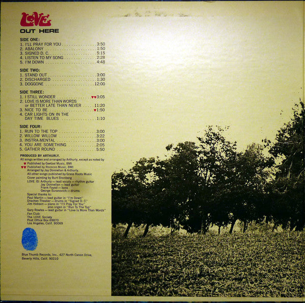Love : Out Here (2xLP, Album, Pit)