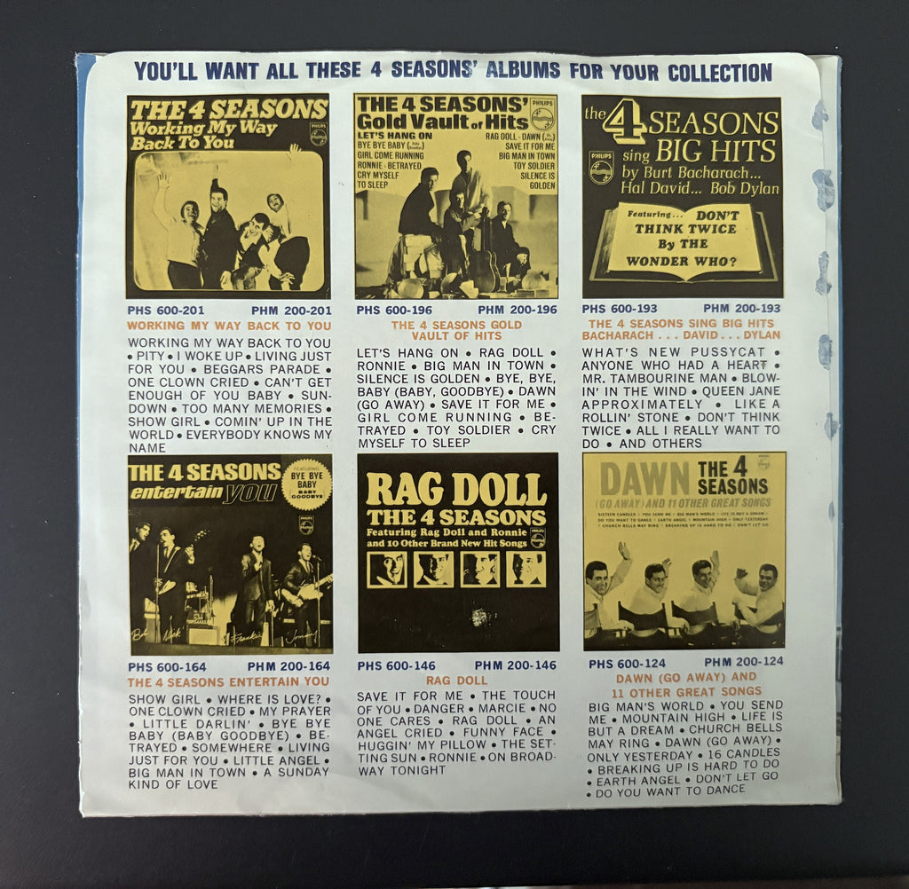 The 4 Seasons ‎– Opus 17 (Don't You Worry 'Bout Me) / Beggars Parade - 45 w\PS