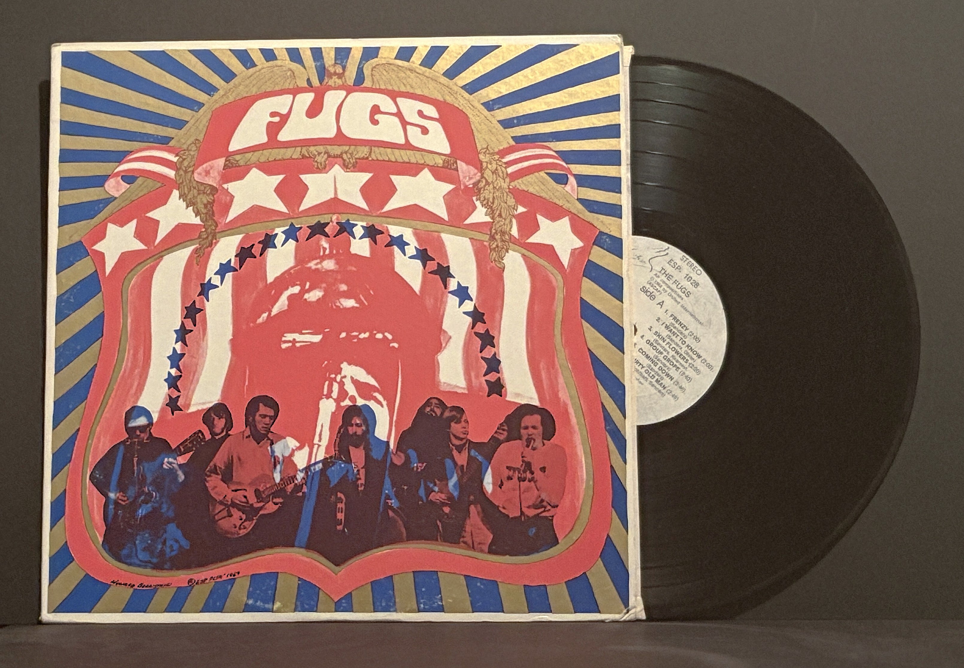 The Fugs ‎– Self-titled LP - Orig 1967 - "Badge" Cover!