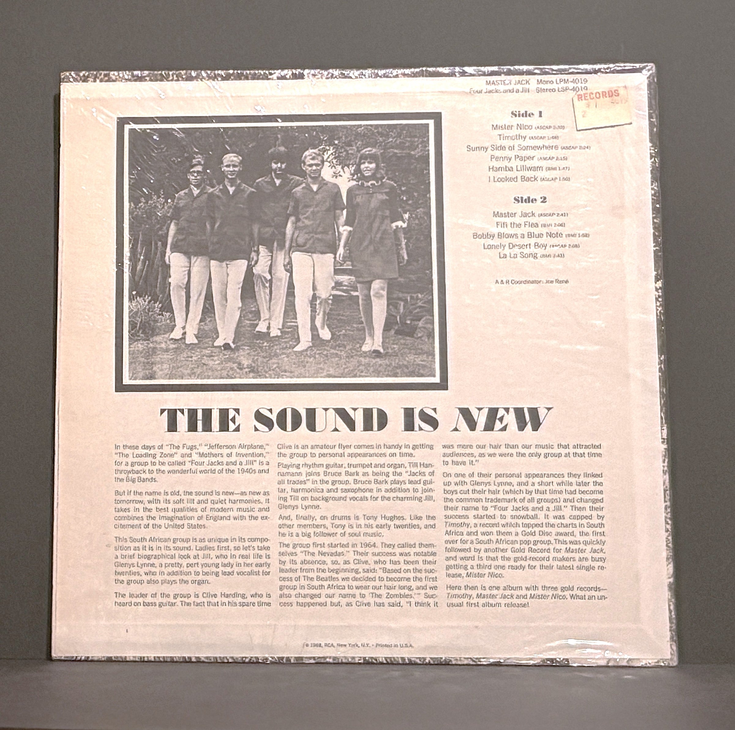 Four Jacks And A Jill ‎– Master Jack LP - 1968