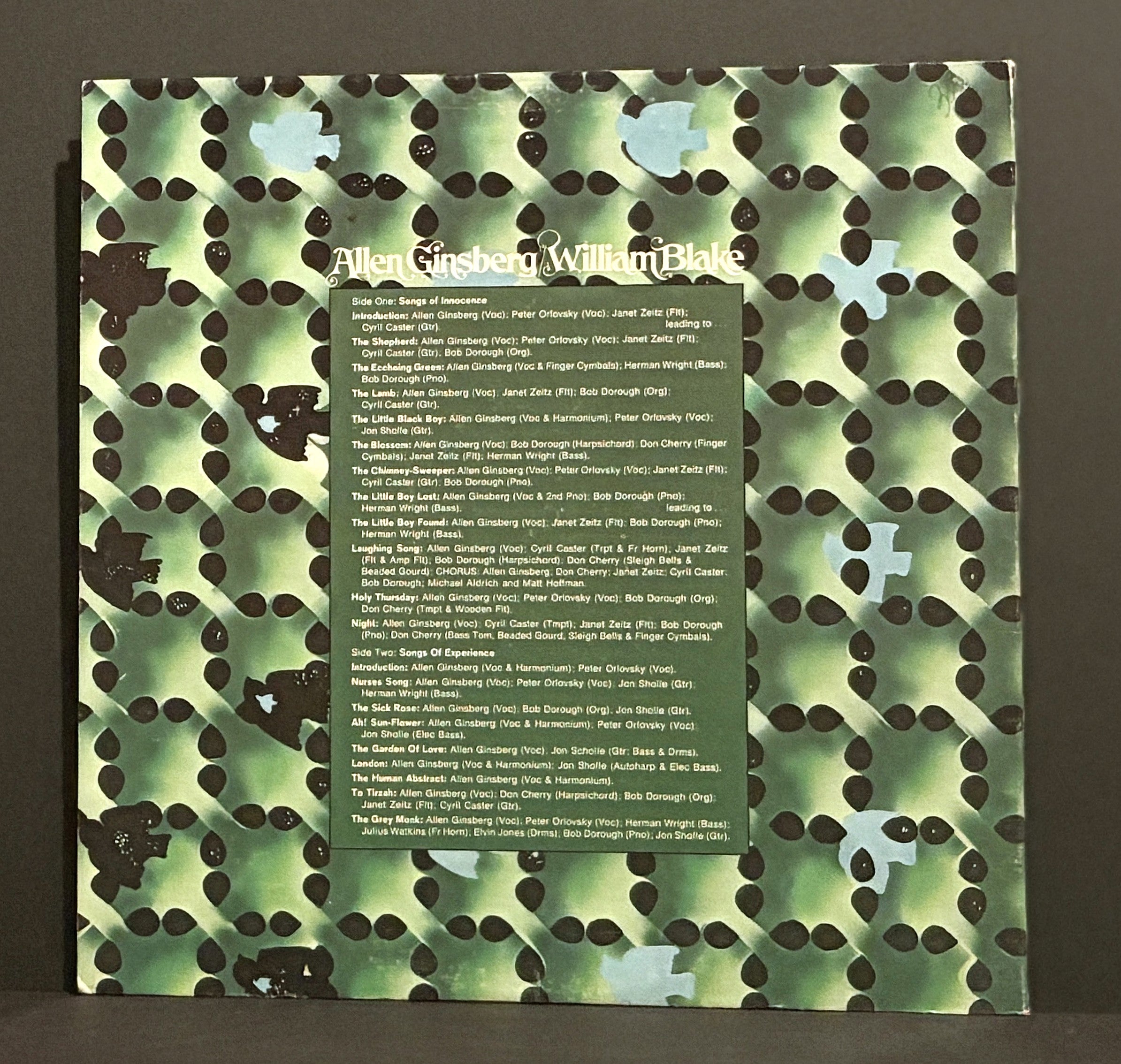 Allen Ginsberg / William Blake ‎– Songs Of Innocence And Experience LP on Verve!