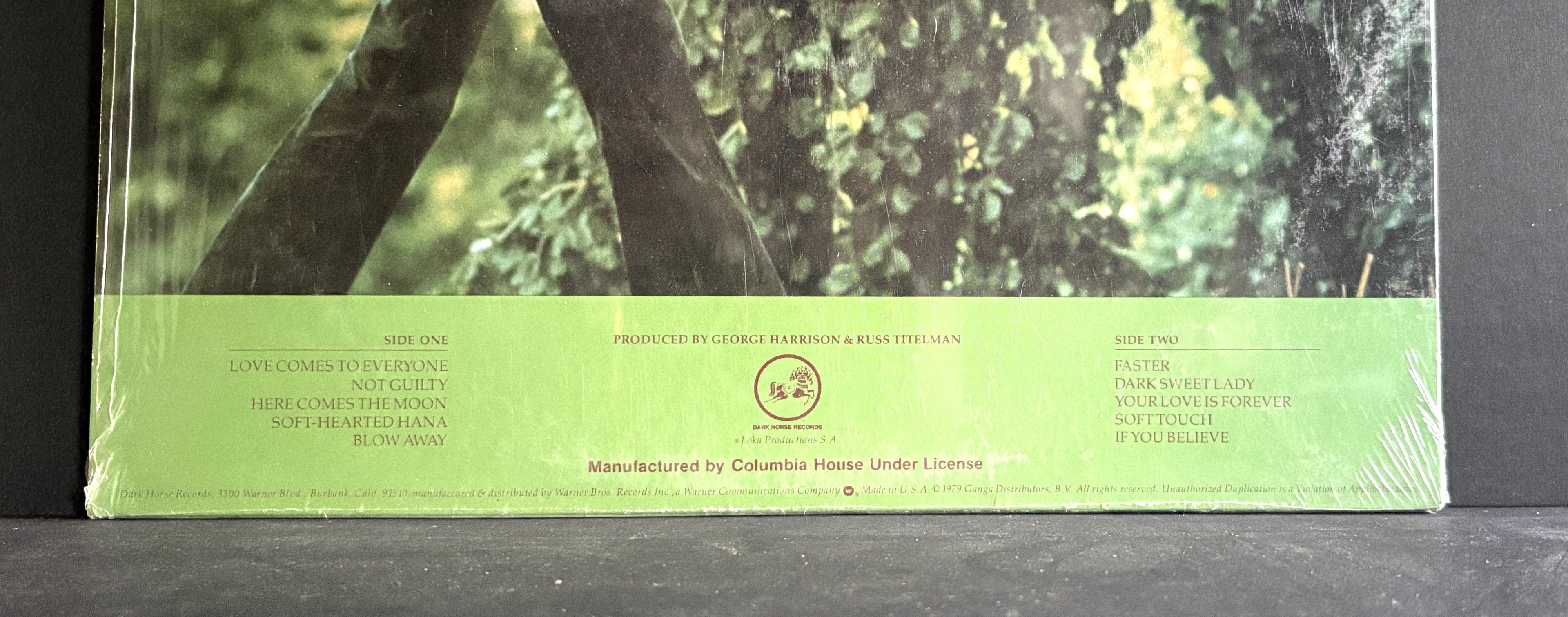 George Harrison - Self-titled - 1979 - RARE RECORD CLUB - Dark Horse- SHRINK!!