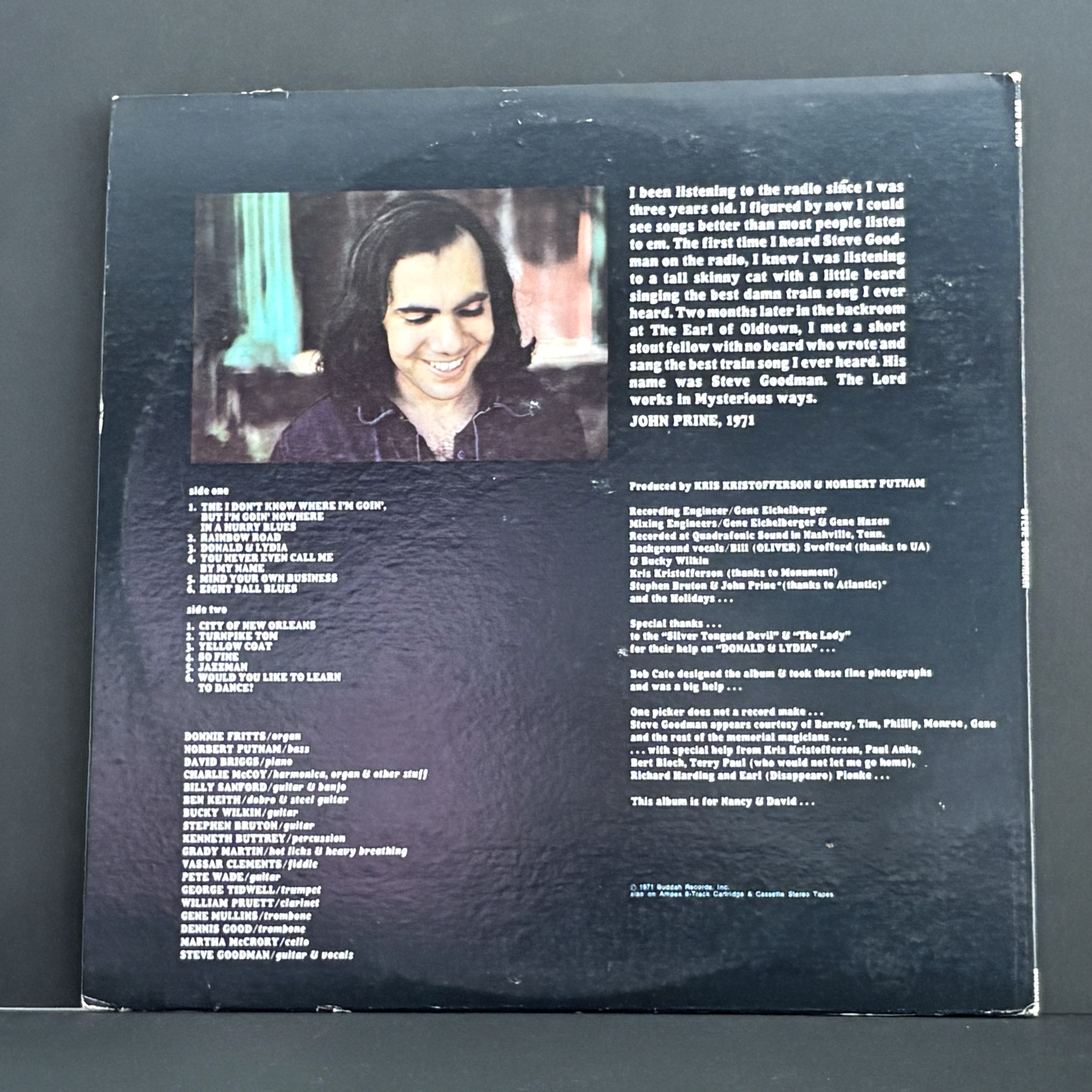 Steve Goodman - Self-titled - 1971 - Original Charisma pressing - NM!