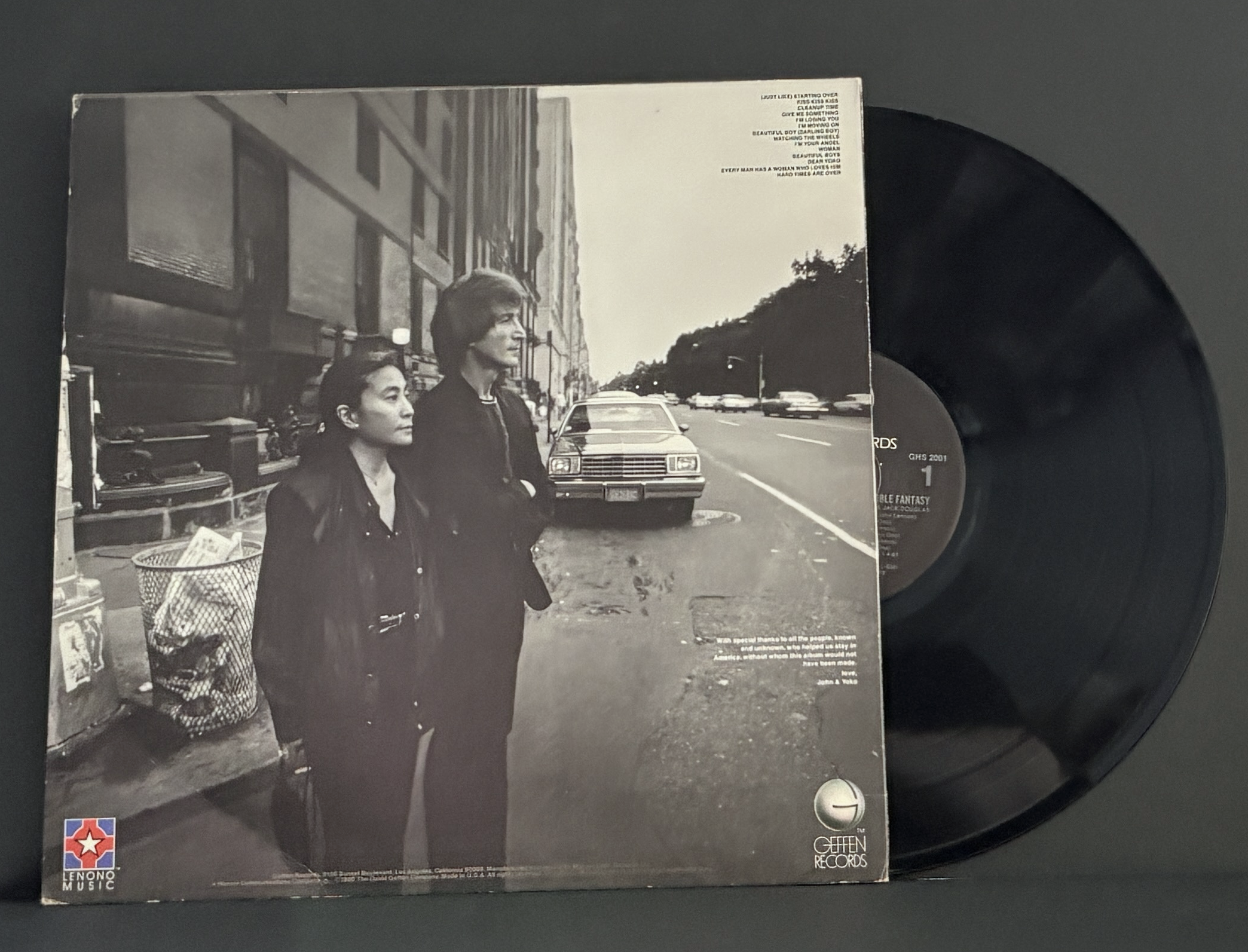 John Lennon & Yoko Ono ‎– Double Fantasy LP - 1985 Black Label Pressing - RARE!