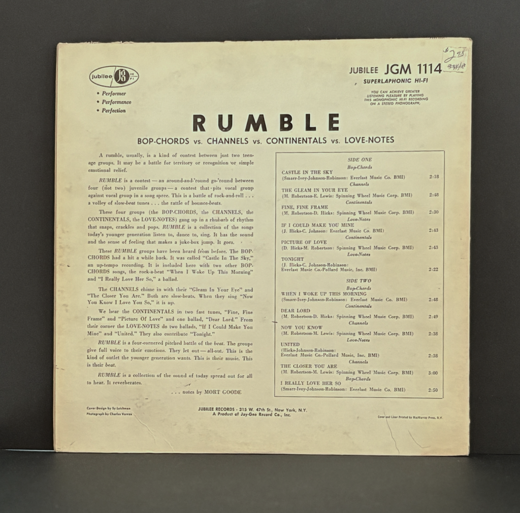 Rumble - 1959 - Various Artists - VG