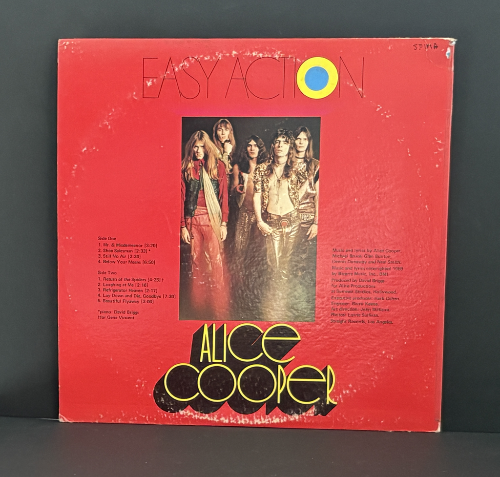 Alice Cooper - Easy Action LP - 1970 - Original Straight Label w\inner - NIce!