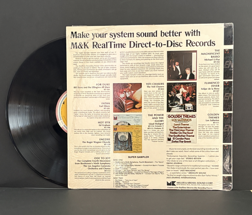 Jazz Super Sampler - M & K RealTime - 1978 - Shrink - NM!!