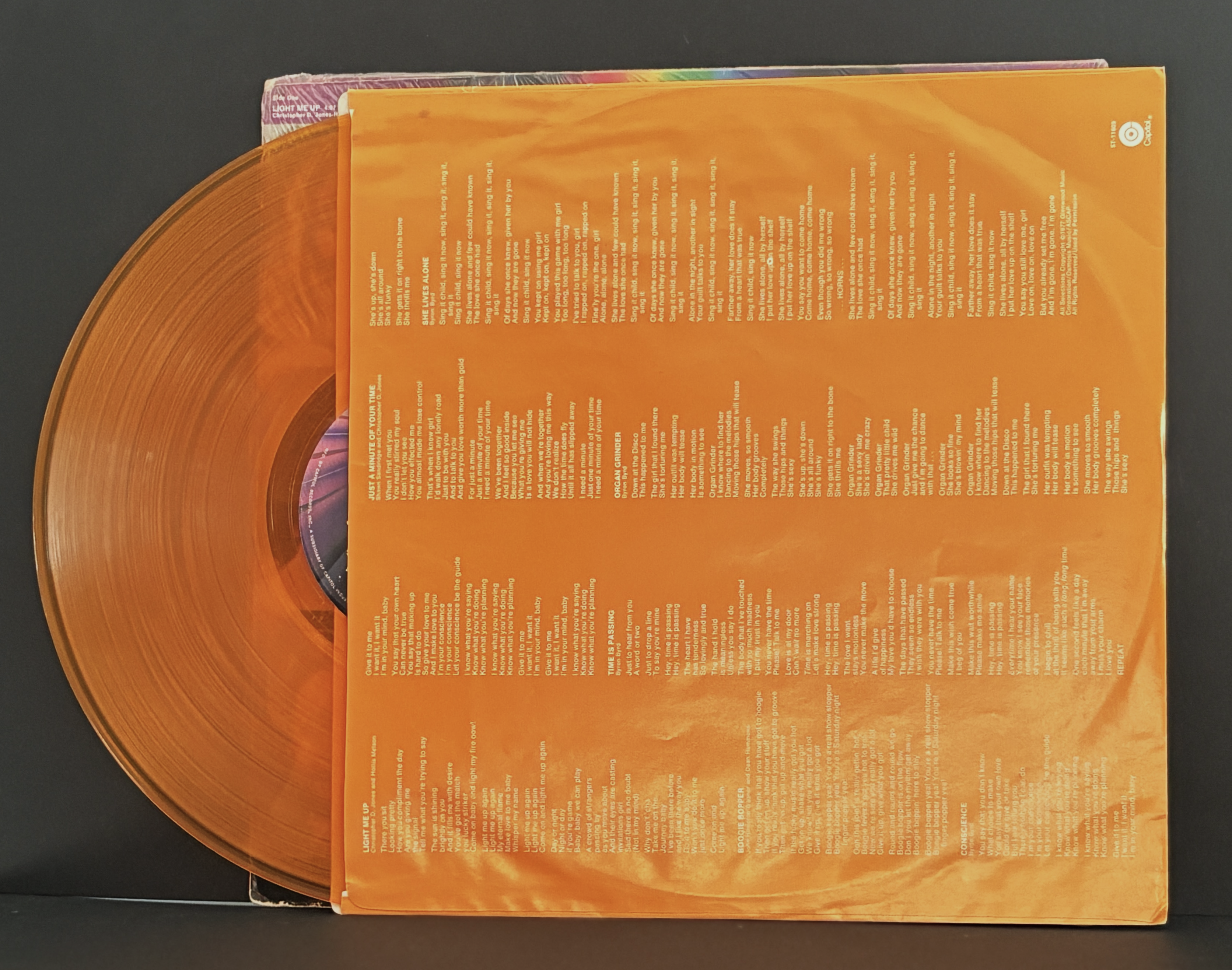 Sun - Sun Power LP - 1977 - Shrink - Orange Vinyl - Great Funk - VG+