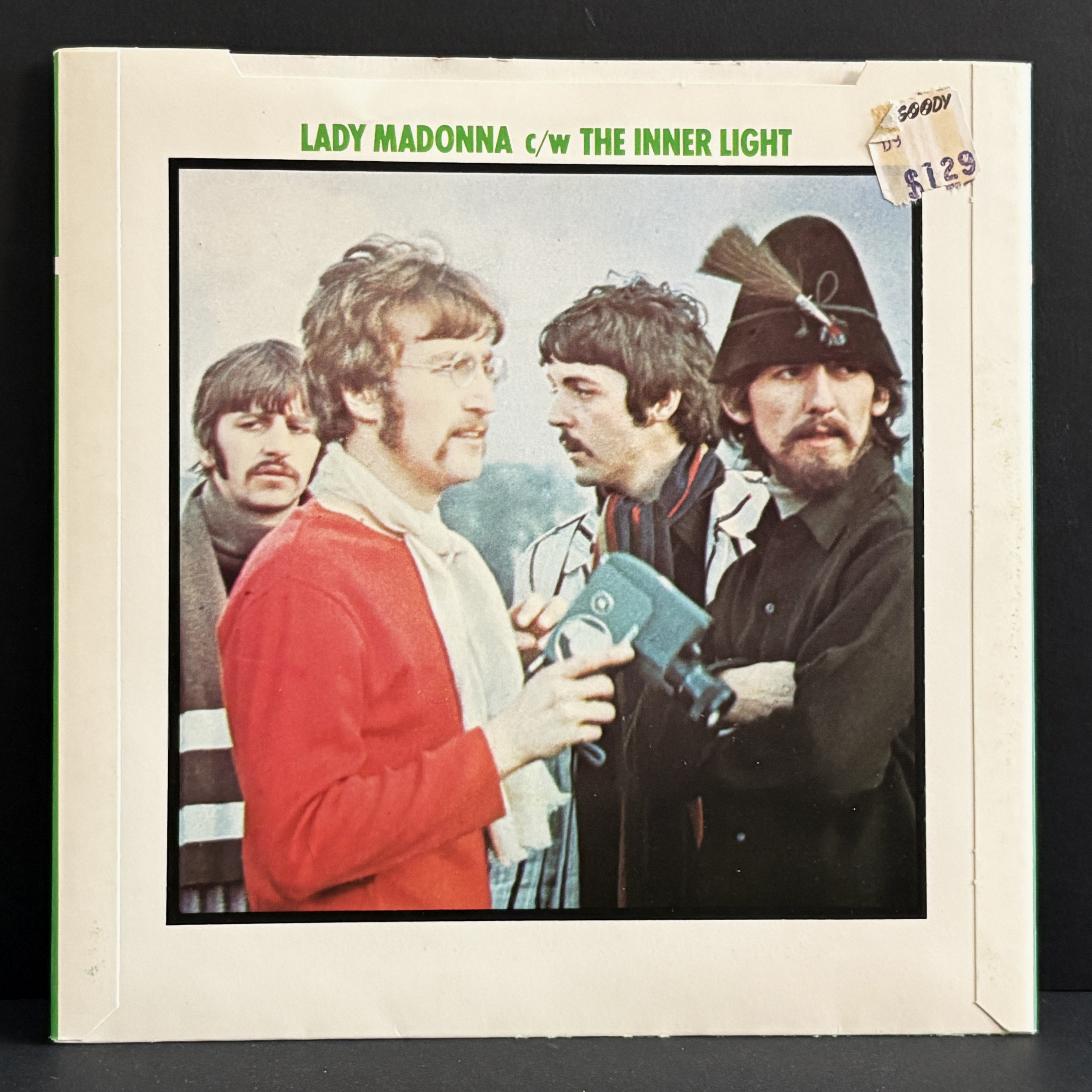 The Beatles - Lady Madonna 45 - UK Parlophone - 1976 Reissue - Factory Error!! NM!