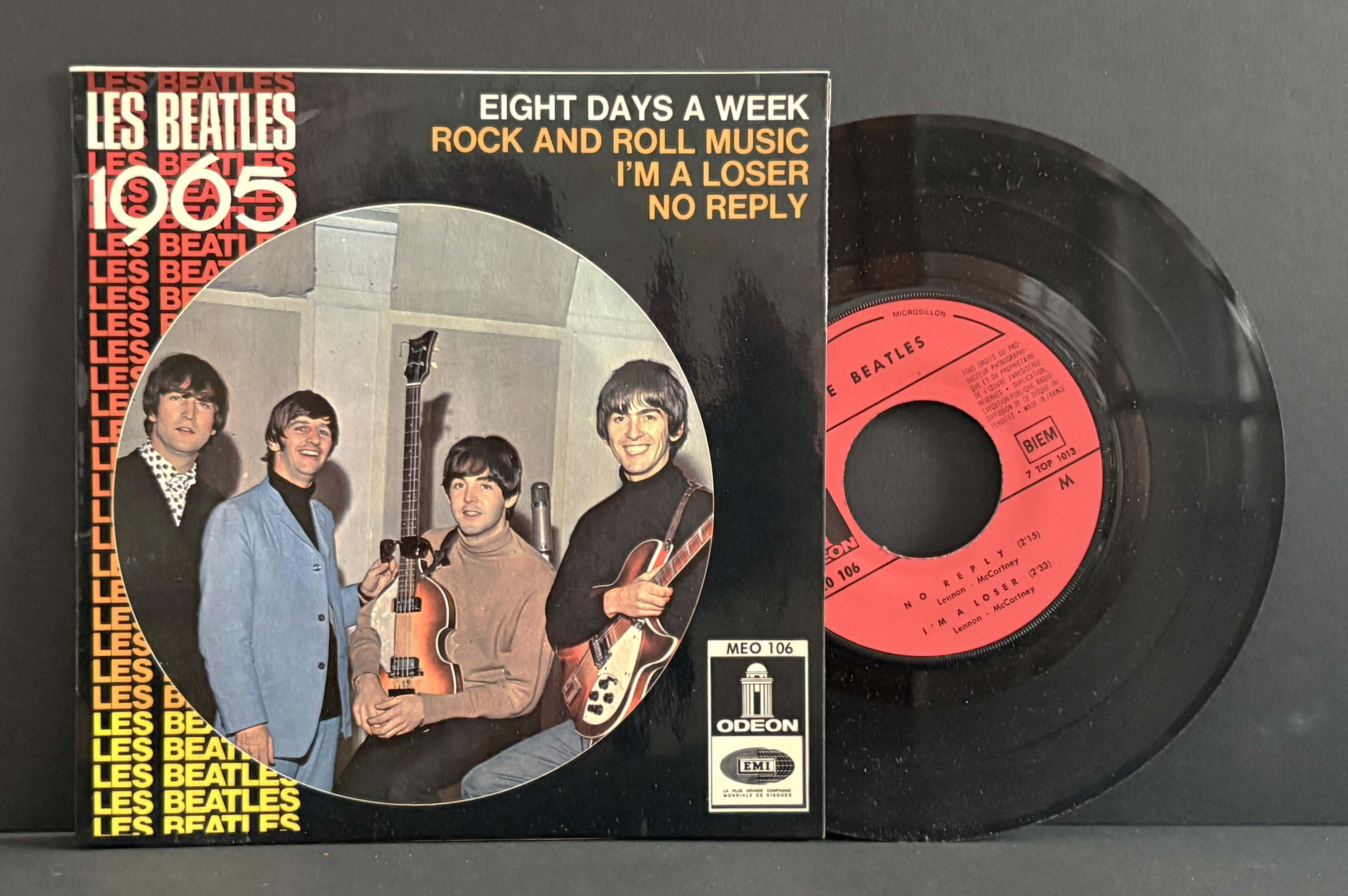 Les Beatles French EP ‎– 1965 Odeon ‎– MEO 106 - NM-