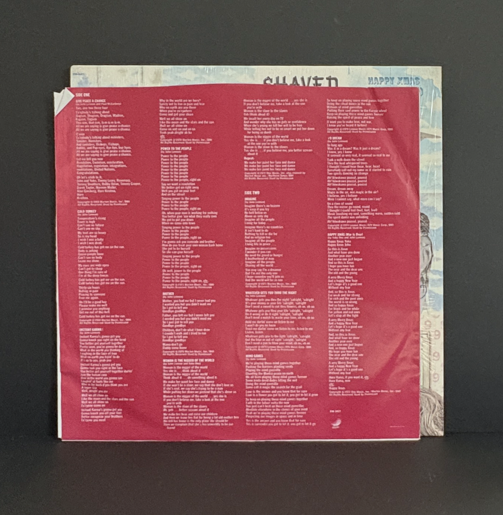 John Lennon - Shaved Fish LP - Apple - 1975 - Shrink w\Promo Sticker & inner sleeve!