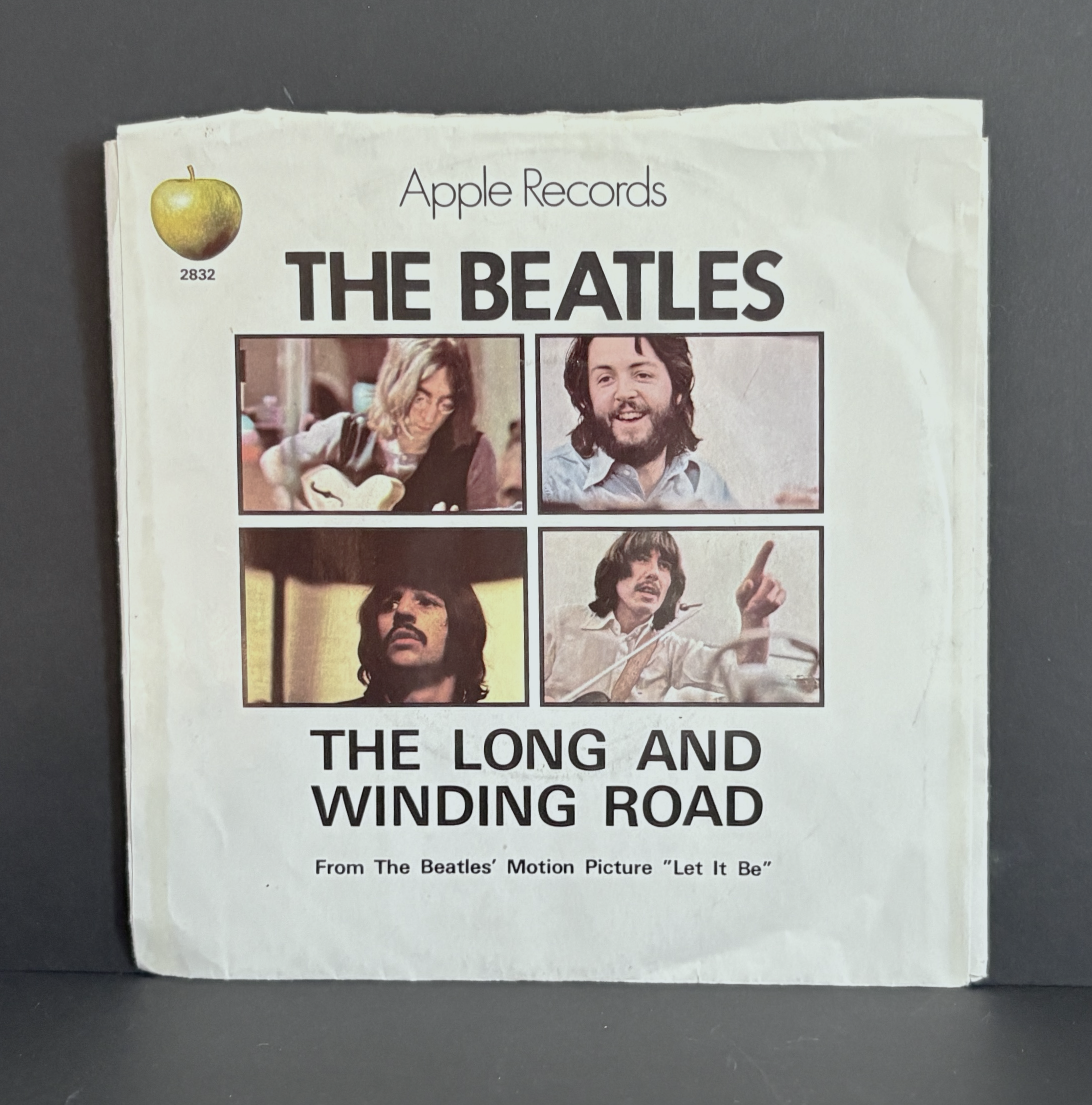 The Beatles - Long & Winding Road 45 - Apple - w\Picture Sleeve - VG