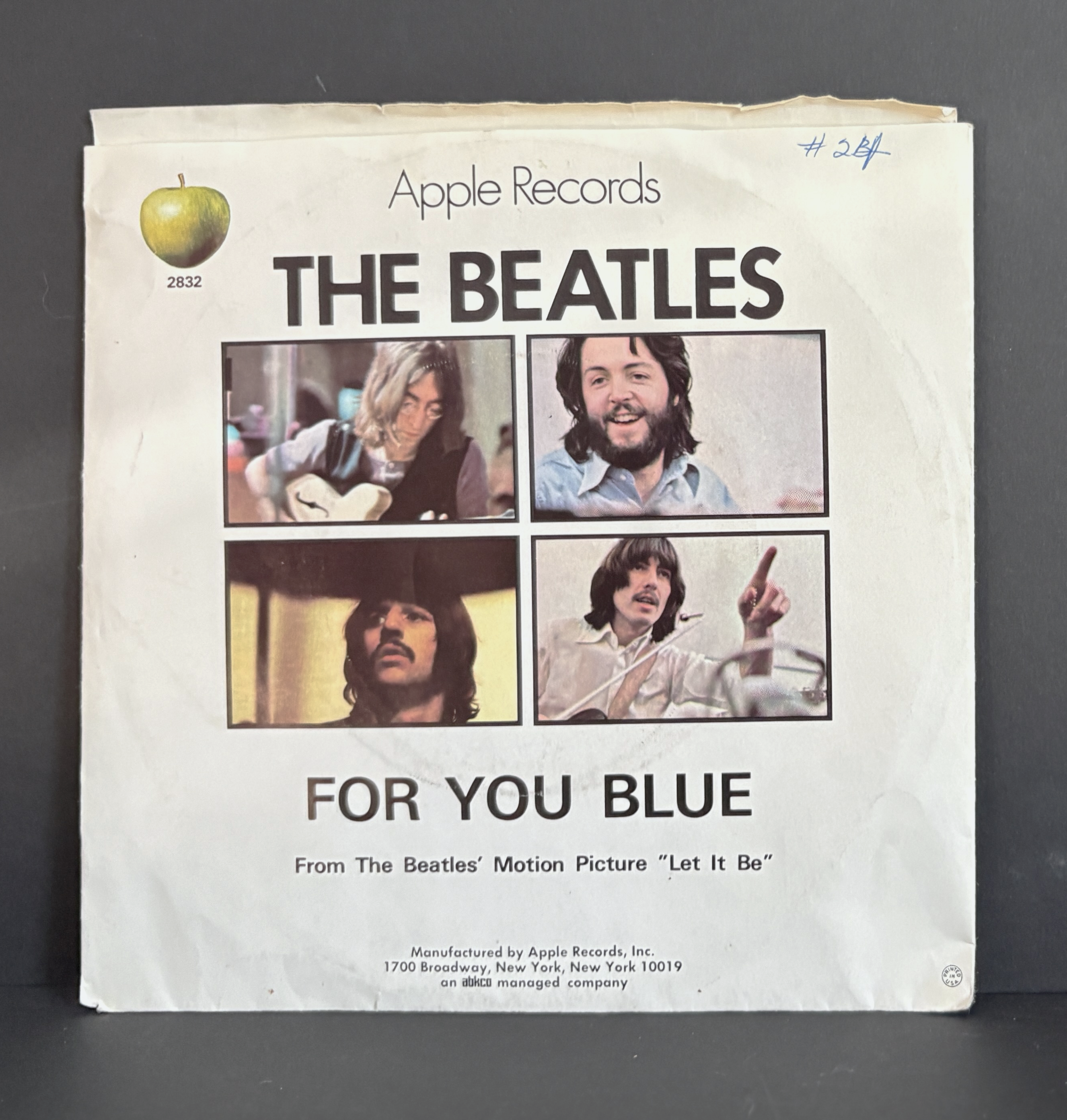 The Beatles - Long & Winding Road 45 - Apple - w\Picture Sleeve - VG